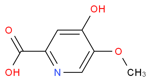 4-Hydroxy-5-methoxy-2-pyridinecarboxylic acid_分子结构_CAS_51727-04-9)
