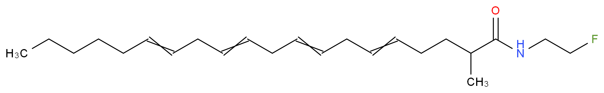 (±)-2-Methylarachidonoyl-2′-fluoroethylamide_分子结构_CAS_166100-39-6)