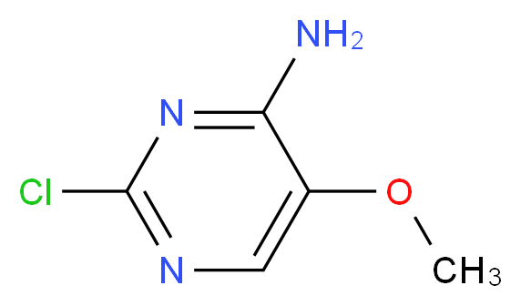 2-chloro-5-methoxypyrimidin-4-amine_分子结构_CAS_99979-77-8