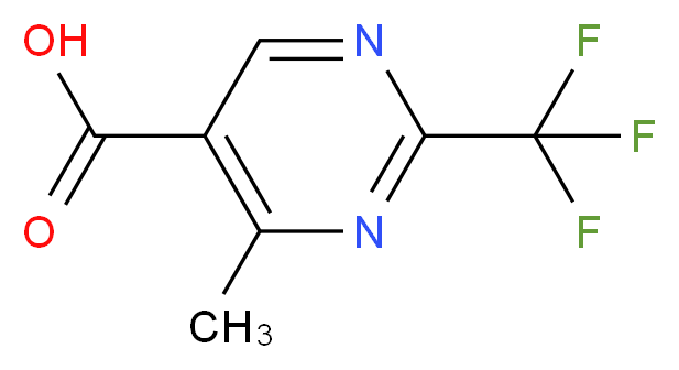 4-methyl-2-(trifluoromethyl)pyrimidine-5-carboxylic acid_分子结构_CAS_306960-74-7