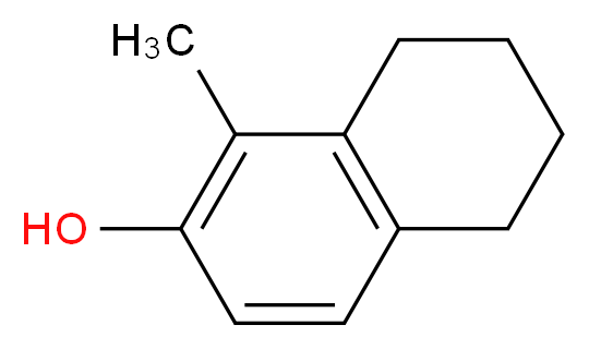 1-methyl-5,6,7,8-tetrahydronaphthalen-2-ol_分子结构_CAS_56771-15-4