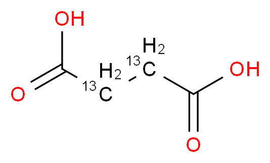 (2,3-<sup>1</sup><sup>3</sup>C<sub>2</sub>)butanedioic acid_分子结构_CAS_61128-08-3