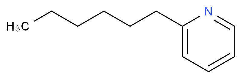 2-hexylpyridine_分子结构_CAS_1129-69-7