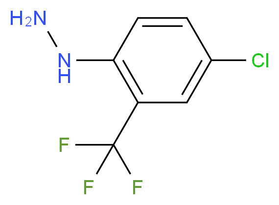 [4-chloro-2-(trifluoromethyl)phenyl]hydrazine_分子结构_CAS_1513-34-4