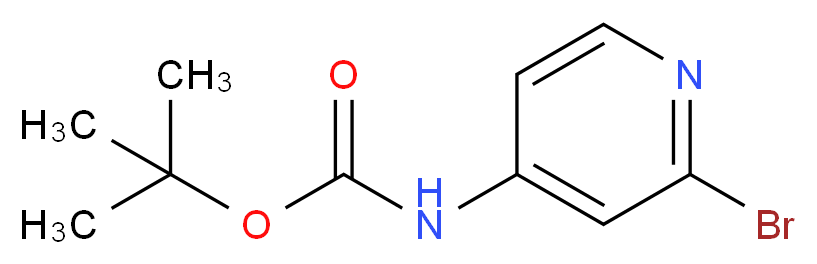 (2-Bromo-pyridin-4-yl)carbamic acid tert-butyl ester_分子结构_CAS_433711-95-6)