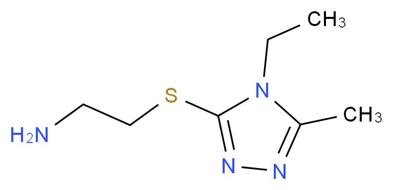 2-[(4-ethyl-5-methyl-4H-1,2,4-triazol-3-yl)thio]ethanamine_分子结构_CAS_1114597-94-2)