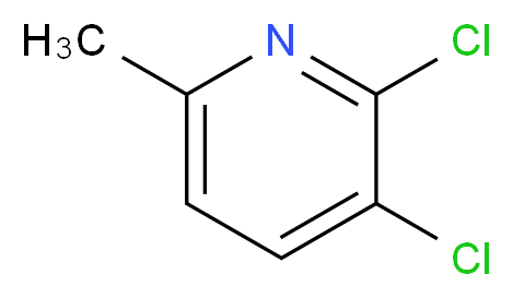 2,3-dichloro-6-methylpyridine_分子结构_CAS_54957-86-7