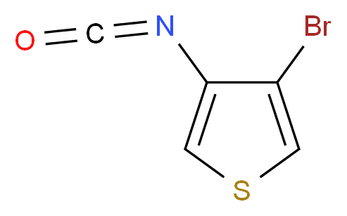 3-bromo-4-isocyanatothiophene_分子结构_CAS_937795-88-5