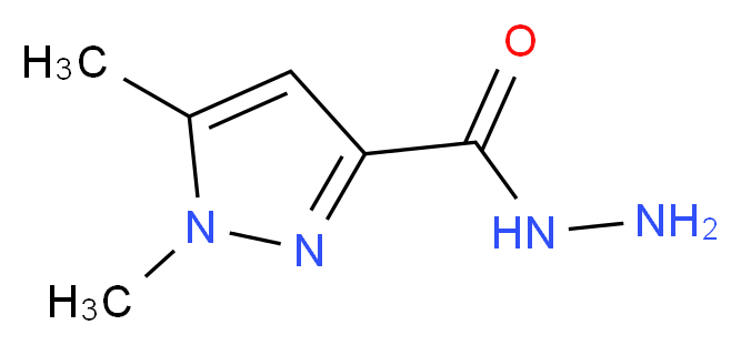 1,5-Dimethyl-1H-pyrazole-3-carbohydrazide_分子结构_CAS_94447-28-6)