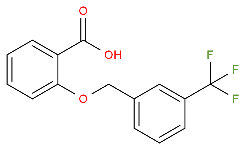 2-{[3-(trifluoromethyl)phenyl]methoxy}benzoic acid_分子结构_CAS_1040038-41-2