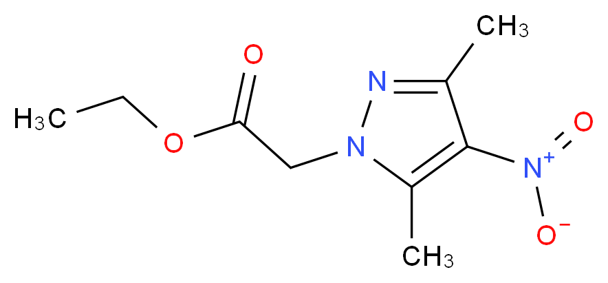 ethyl 2-(3,5-dimethyl-4-nitro-1H-pyrazol-1-yl)acetate_分子结构_CAS_5679-18-5