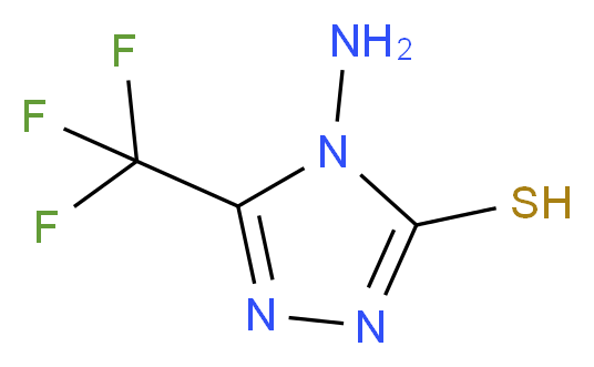 4-amino-5-(trifluoromethyl)-4H-1,2,4-triazole-3-thiol_分子结构_CAS_24848-20-2
