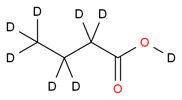 (<sup>2</sup>H<sub>7</sub>)butan(<sup>2</sup>H)oic acid_分子结构_CAS_202468-80-2