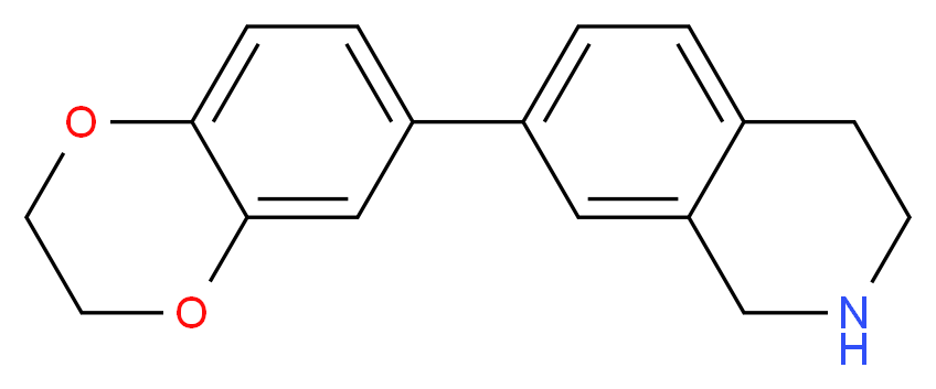 7-(2,3-dihydro-1,4-benzodioxin-6-yl)-1,2,3,4-tetrahydroisoquinoline_分子结构_CAS_)