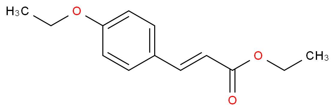 ethyl (2E)-3-(4-ethoxyphenyl)prop-2-enoate_分子结构_CAS_75332-46-6