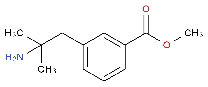 methyl 3-(2-amino-2-methylpropyl)benzoate_分子结构_CAS_808769-11-1)