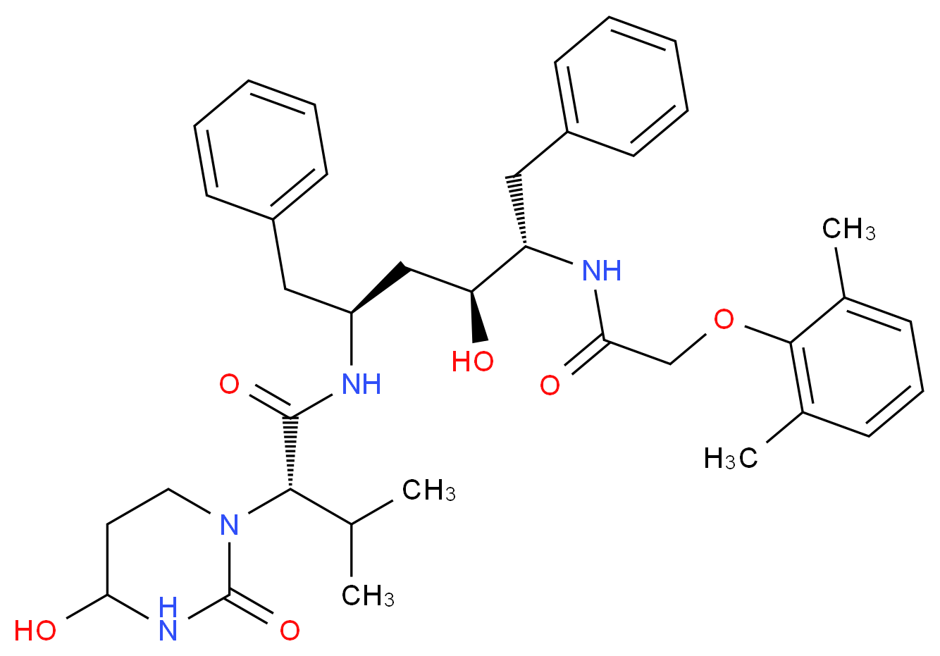 Lopinavir Metabolite M-3/M-4_分子结构_CAS_357275-54-8)