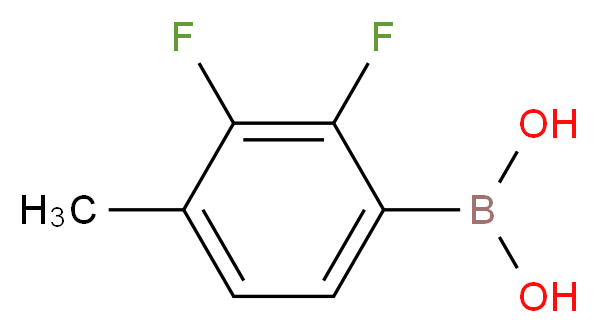 (2,3-Difluoro-4-methylphenyl)boronic acid_分子结构_CAS_508235-16-3)