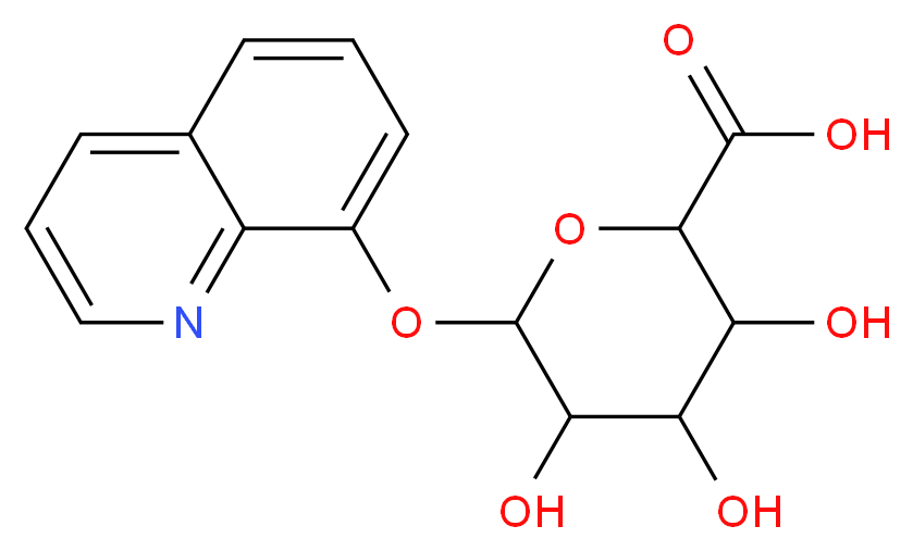 8-Hydroxyquinoline glucuronide_分子结构_CAS_14683-61-5)