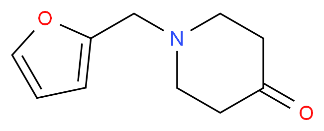 1-(2-furylmethyl)piperidin-4-one_分子结构_CAS_41661-55-6)