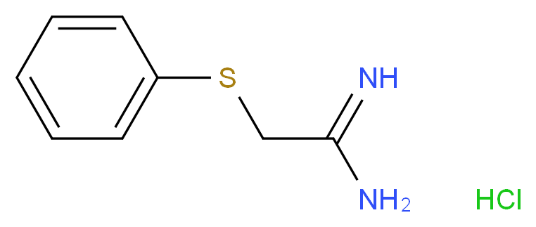 2-(Phenylthio)ethanimidamide hydrochloride_分子结构_CAS_84544-86-5)