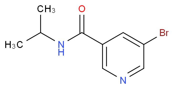 5-bromo-N-(propan-2-yl)pyridine-3-carboxamide_分子结构_CAS_104290-45-1