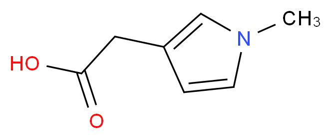 2-(1-methyl-1H-pyrrol-3-yl)acetic acid_分子结构_CAS_915919-88-9