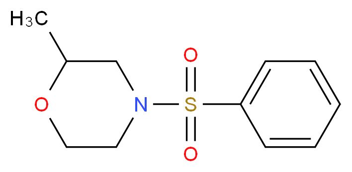 4-(benzenesulfonyl)-2-methylmorpholine_分子结构_CAS_1219152-02-9