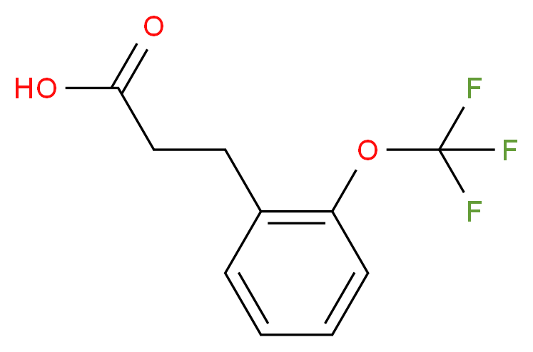 3-[2-(trifluoromethoxy)phenyl]propanoic acid_分子结构_CAS_914636-53-6