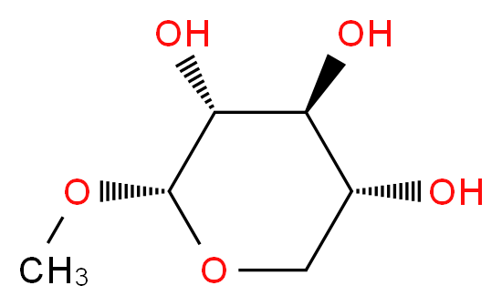 (2S,3R,4S,5R)-2-methoxyoxane-3,4,5-triol_分子结构_CAS_91-09-8