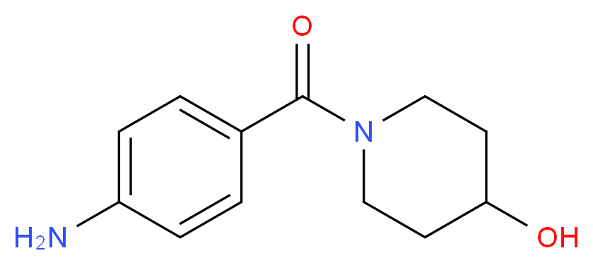 1-(4-aminobenzoyl)piperidin-4-ol_分子结构_CAS_466694-74-6