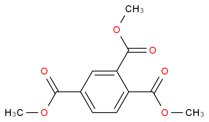 1,2,4-trimethyl benzene-1,2,4-tricarboxylate_分子结构_CAS_2459-10-1