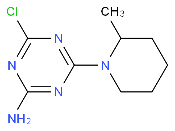 4-Chloro-6-(2-methyl-1-piperidinyl)-1,3,5-triazin-2-amine_分子结构_CAS_)