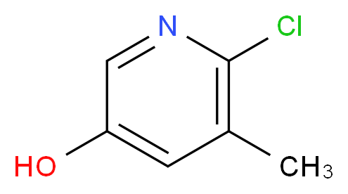 6-chloro-5-methylpyridin-3-ol_分子结构_CAS_54232-03-0