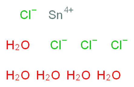 tin(4+) ion pentahydrate tetrachloride_分子结构_CAS_7646-78-8