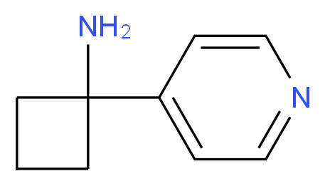 1-(PYRIDIN-4-YL)CYCLOBUTANAMINE_分子结构_CAS_1211593-50-8)