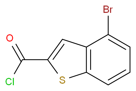4-Bromo-1-benzothiophene-2-carbonyl chloride_分子结构_CAS_93104-01-9)