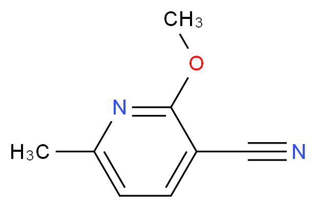 2-methoxy-6-methylpyridine-3-carbonitrile_分子结构_CAS_72918-03-7