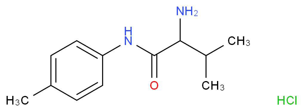 2-Amino-3-methyl-N-(4-methylphenyl)butanamide hydrochloride_分子结构_CAS_)