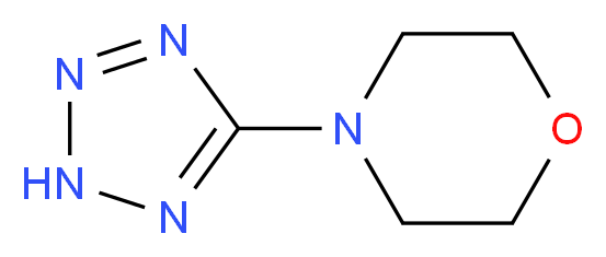 4-(2H-Tetrazol-5-yl)morpholine_分子结构_CAS_133237-33-9)