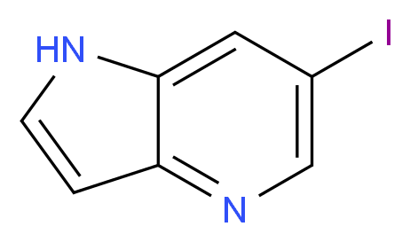 6-iodo-1H-pyrrolo[3,2-b]pyridine_分子结构_CAS_1015609-75-2