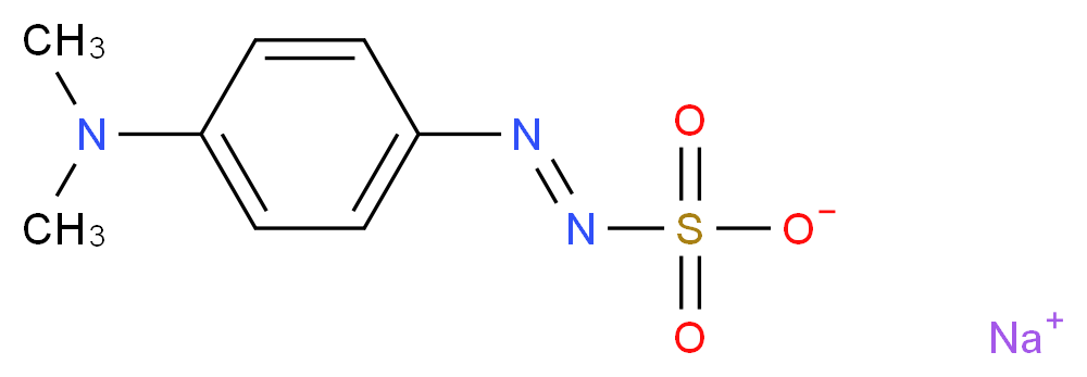 sodium (E)-N-{[4-(dimethylamino)phenyl]imino}sulfamate_分子结构_CAS_140-56-7