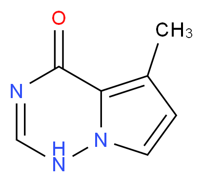 5-Methylpyrrolo[2,1-f][1,2,4]triazin-4(1H)-one_分子结构_CAS_529508-54-1)