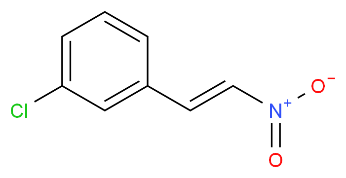 Trans-1-Chloro-3-(2-nitro-vinyl)-benzene_分子结构_CAS_37888-03-2)