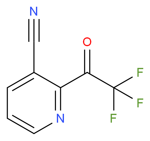 2-(trifluoroacetyl)pyridine-3-carbonitrile_分子结构_CAS_1060802-66-5