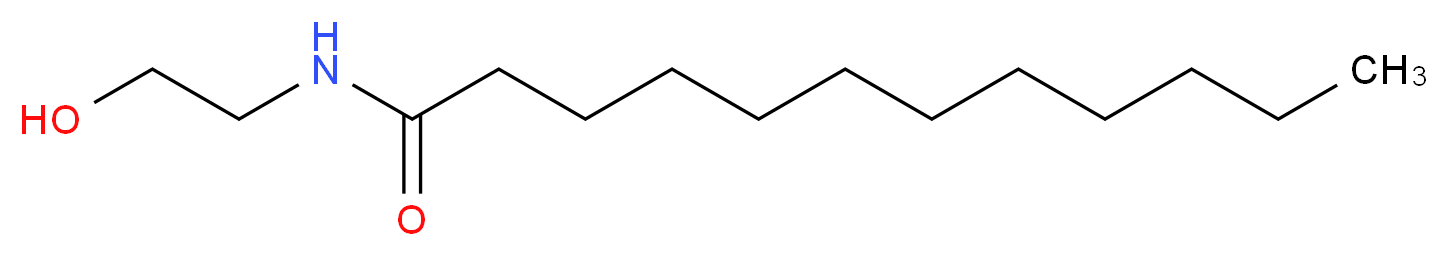 N-(2-hydroxyethyl)dodecanamide_分子结构_CAS_142-78-9