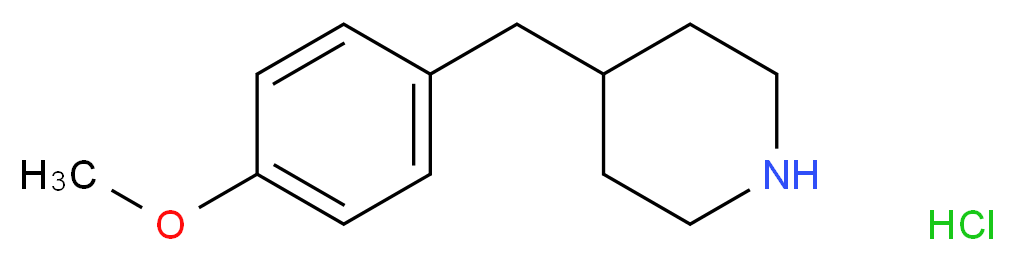 4-(4-Methoxybenzyl)piperidine hydrochloride_分子结构_CAS_37581-27-4)