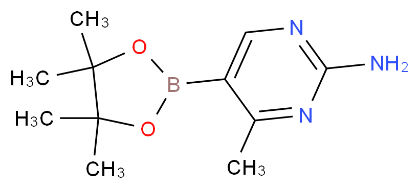 2-氨基-4-甲基嘧啶-5-硼酸频哪酯_分子结构_CAS_944401-55-2)