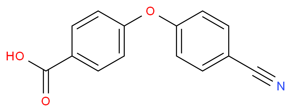 4-(4-Cyanophenoxy)benzoic acid_分子结构_CAS_)