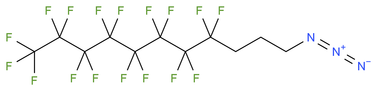 11-azido-1,1,1,2,2,3,3,4,4,5,5,6,6,7,7,8,8-heptadecafluoroundecane_分子结构_CAS_852527-61-8